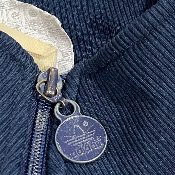 Vintage 80s Adidas Trefoil Zip Up Sportswear Track Running 1980s Jacket - Picture 4 of 8